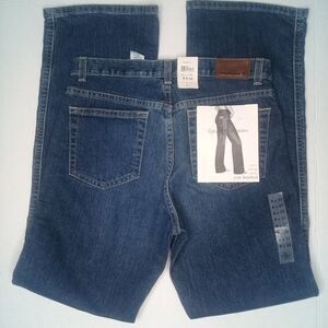 Calvin Klein Slim Fit Boot Cut High Waisted Stretch Dark Wash Y2k Jean New Sz 8